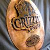 Grizzly smokeless tobacco tin replica. 3 ft. diameter, dual layer 3d by Steel FX
